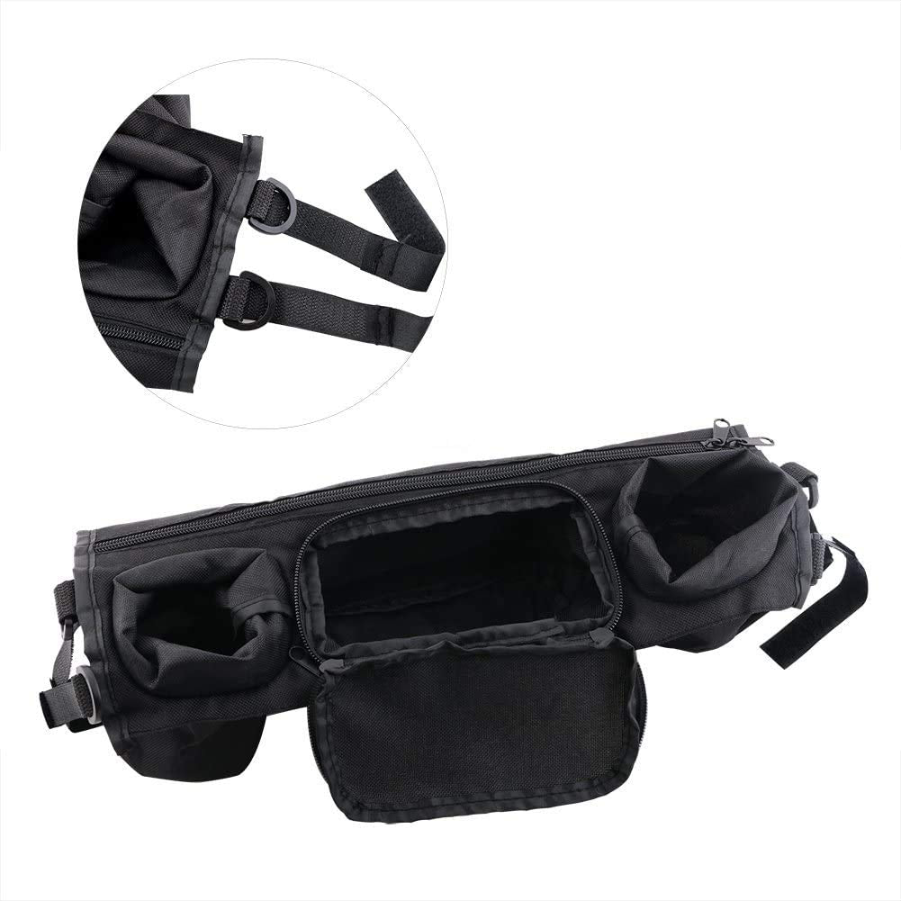 Vicloon Stroller Organizer – Cup Holder & Bag, Universal, Black
