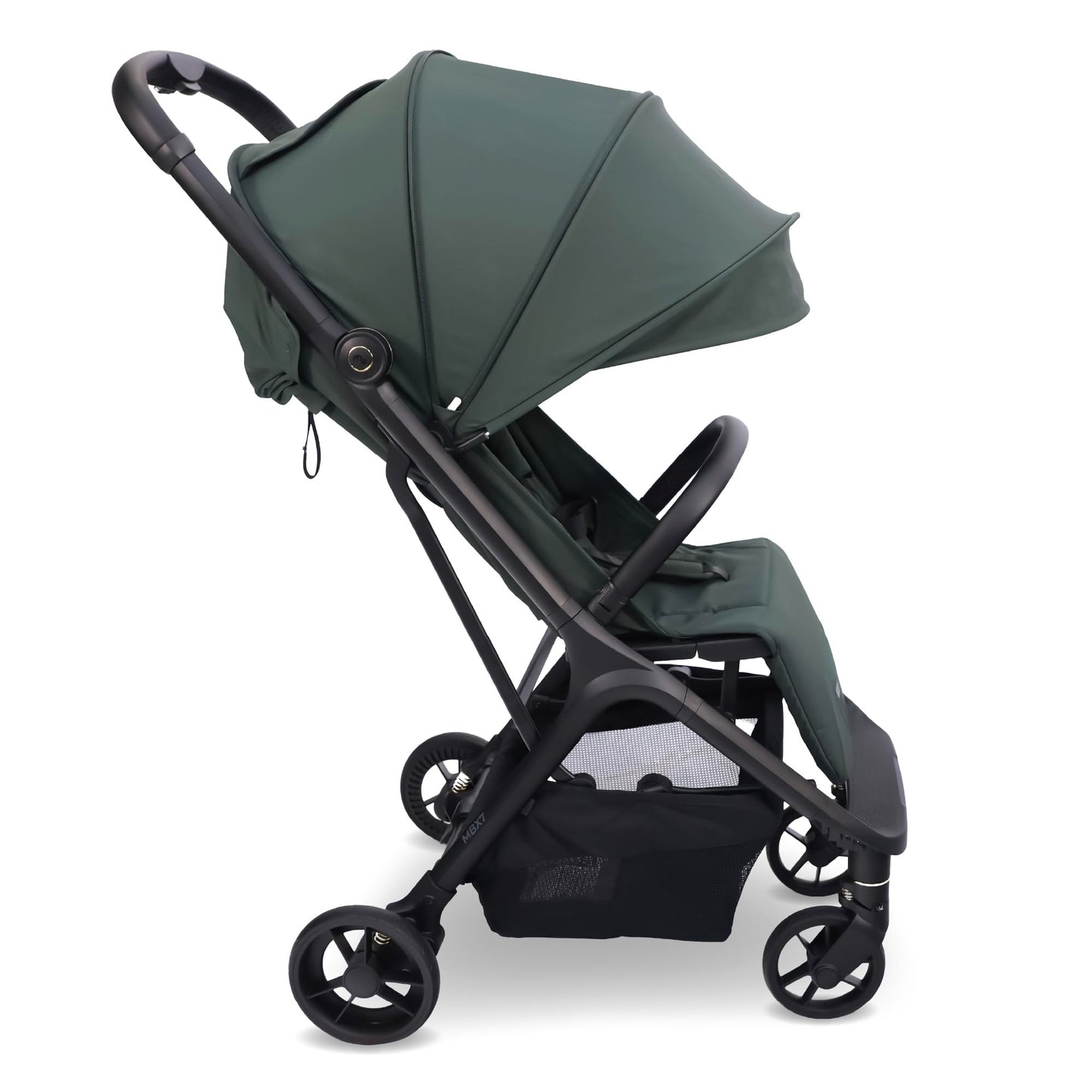 My Babiie MBX7 Autofold Stroller – from Birth to 4 Years (22kg), Foldable & Compact, Lightweight, Travel Buggy for Toddlers, Pushchair Includes Rain Cover - Forest Green