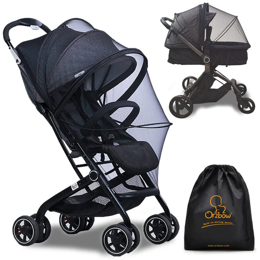 Orzbow Baby Mosquito Net – Universal, Stroller & Car Seat, Black