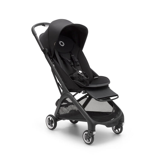 Bugaboo Butterfly Ultra Compact Travel Stroller, Small & Lightweight, Easy 1-Second Fold, Ergonomic and Extra Spacious City Pushchair from Baby to Toddler, Comfortable Steering, Black/Midnight Black