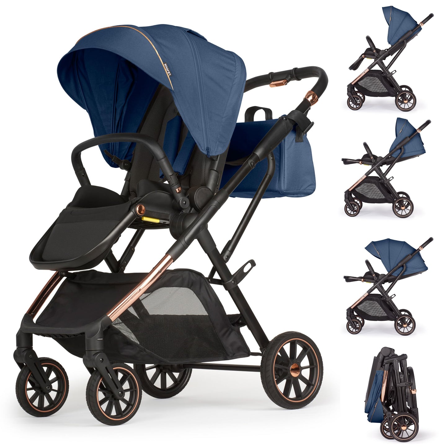 Lejoux+ Baby Pushchair (Blue)