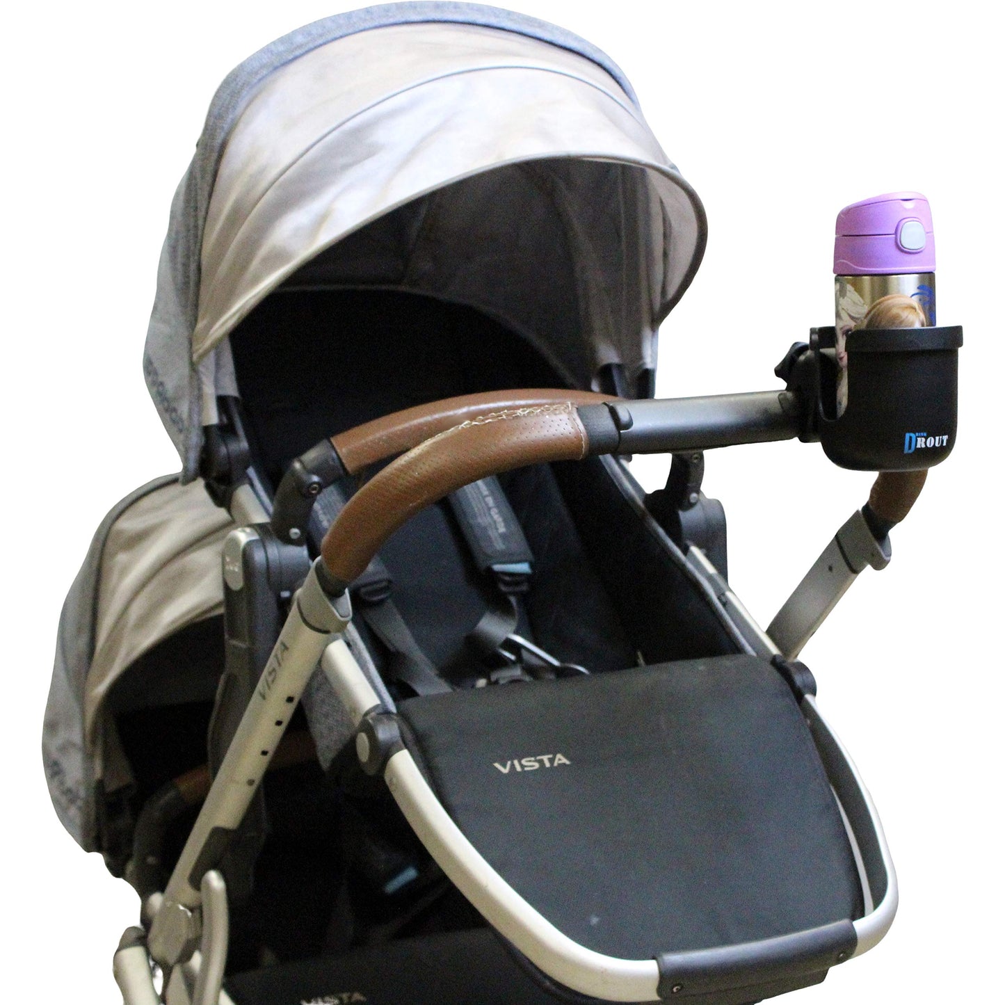 W4W Universal Stroller Cup Holder – Adjustable, For Bottles & Cups