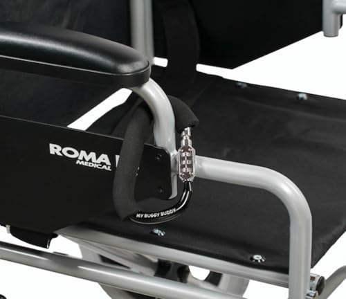 My Buggy Buddy 2-in-1 Stroller Lock & Clip – Combination Lock, Black