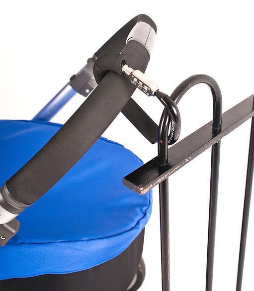 My Buggy Buddy 2-in-1 Stroller Lock & Clip – Combination Lock, Black