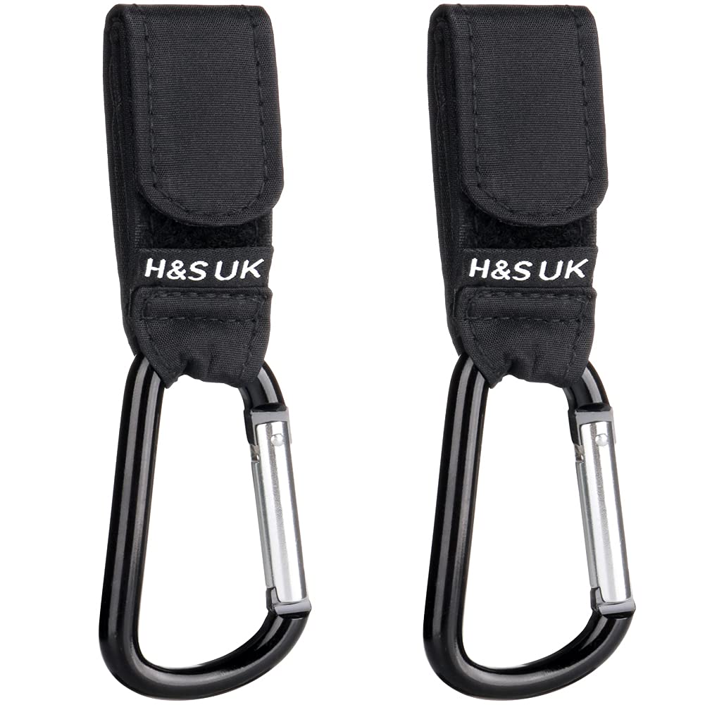 H&S 2-Pack Stroller Clips & Hooks – For Buggy & Stroller, Universal