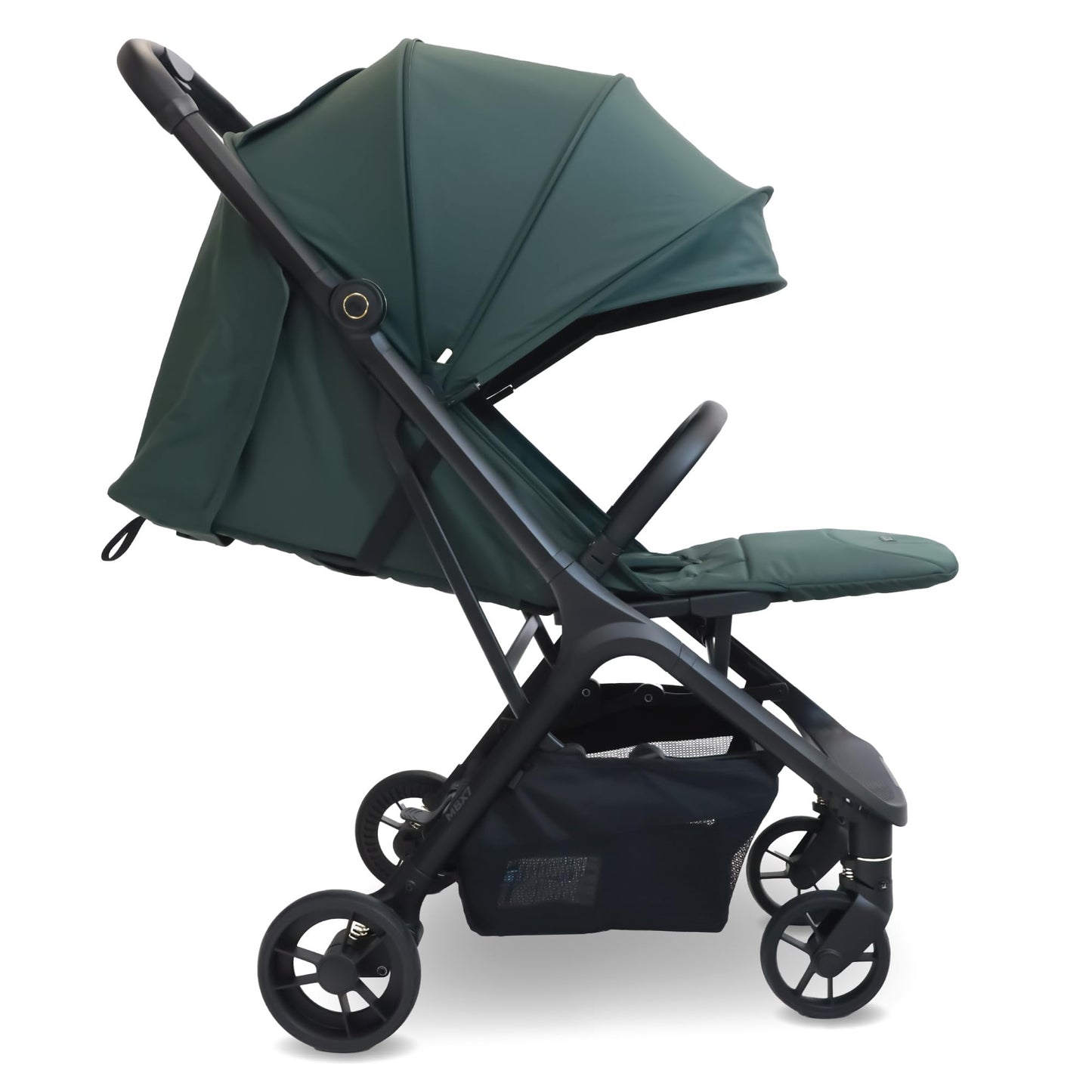 My Babiie MBX7 Autofold Stroller – from Birth to 4 Years (22kg), Foldable & Compact, Lightweight, Travel Buggy for Toddlers, Pushchair Includes Rain Cover - Forest Green