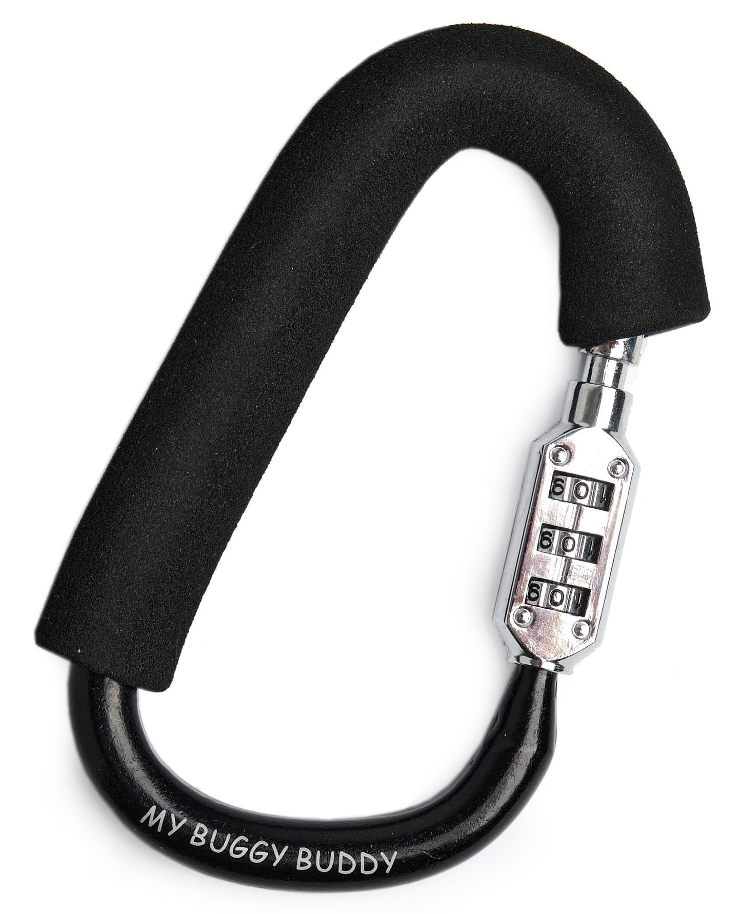 My Buggy Buddy 2-in-1 Stroller Lock & Clip – Combination Lock, Black