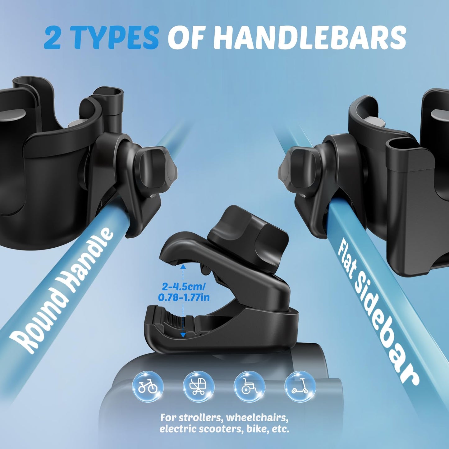 Guiseapue Stroller Cup & Phone Holder – Universal, Portable