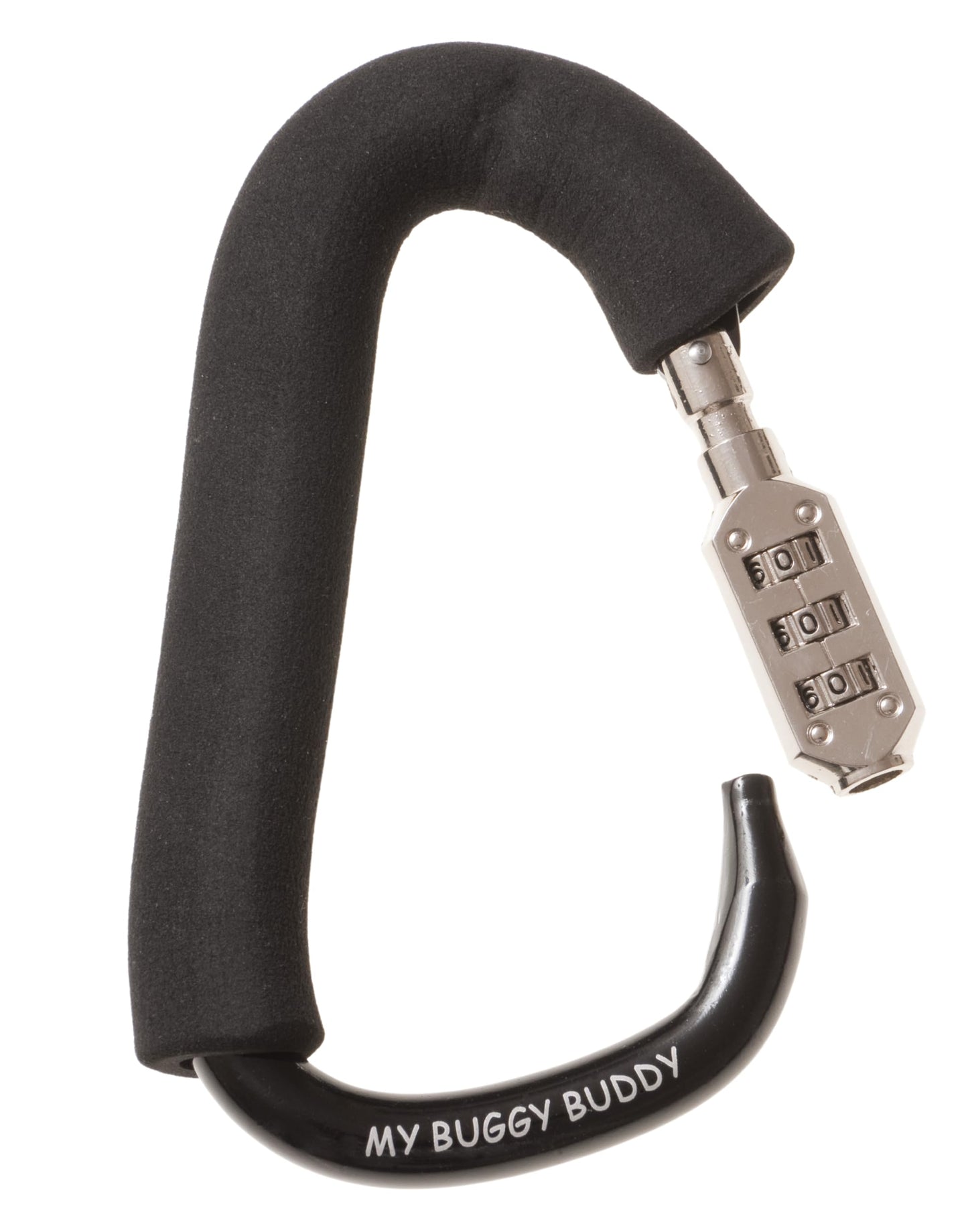 My Buggy Buddy 2-in-1 Stroller Lock & Clip – Combination Lock, Black