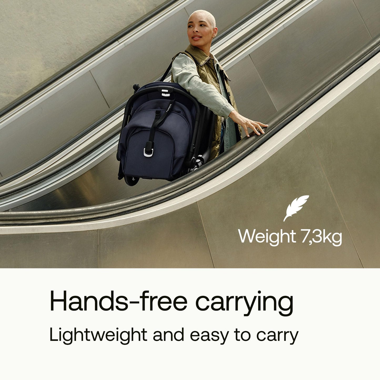 Bugaboo Butterfly Ultra Compact Travel Stroller, Small & Lightweight, Easy 1-Second Fold, Ergonomic and Extra Spacious City Pushchair from Baby to Toddler, Comfortable Steering, Black/Midnight Black