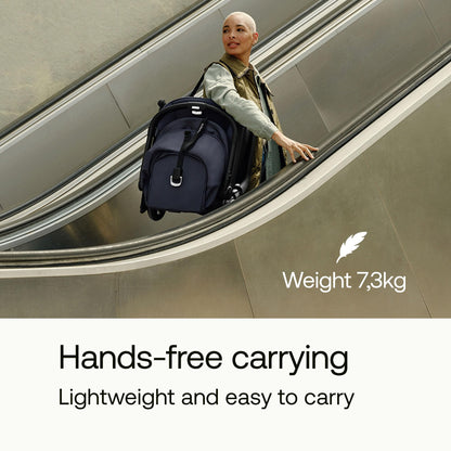 Bugaboo Butterfly Ultra Compact Travel Stroller, Small & Lightweight, Easy 1-Second Fold, Ergonomic and Extra Spacious City Pushchair from Baby to Toddler, Comfortable Steering, Black/Midnight Black