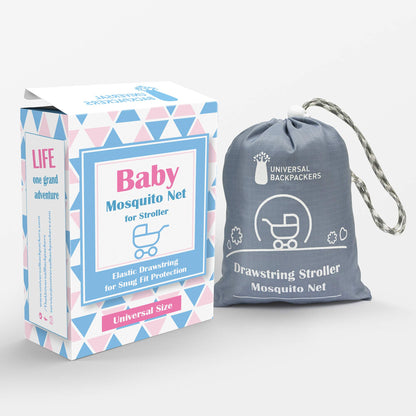 LEMESO Mosquito Net for Strollers & Cribs – Universal, White