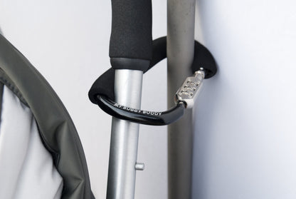 My Buggy Buddy 2-in-1 Stroller Lock & Clip – Combination Lock, Black