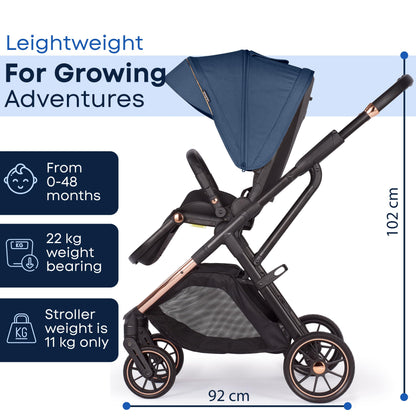 Lejoux+ Baby Pushchair (Blue)