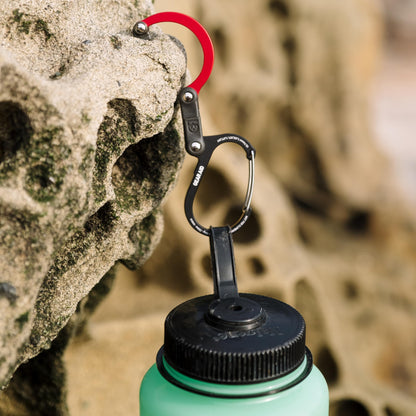 GEAR AID HEROCLIP Mini Carabiner Clip & Hook – Multifunctional, Black