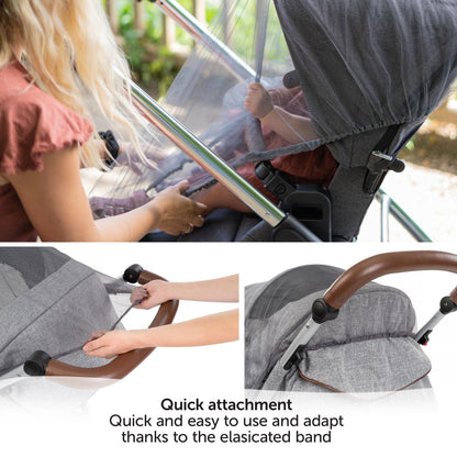 Zamboo Mosquito Net for Strollers & Travel Cribs – Universal, Gray
